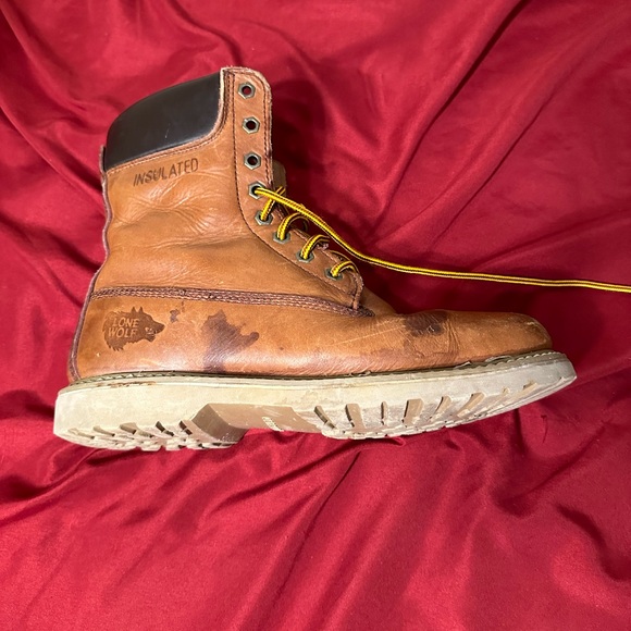 Lone Wolf Boots vintage Size 8 Thermolite Leather Work Boots - Picture 10 of 15